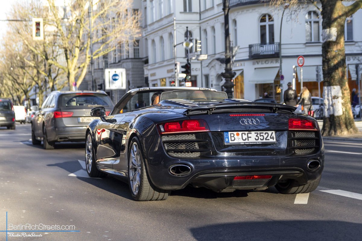 Audi R8 V10 Spyder spotted in Berlin — BerlinRichStreets